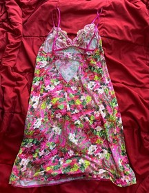 Lise Charmel floral lace babydoll lingerie women's size small