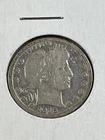 1915-D US Barber Silver Quarter