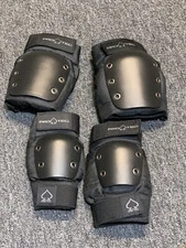 PROTEC STREET KNEE & ELBOW OPEN BACK SKATE PAD SET