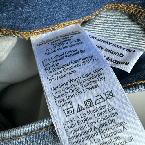 Neu mit Etikett J. Crew Flex Straight Fit Blue Solid Wash Medium Light Jeans Size 31 x 32 - Bild 7 von 8