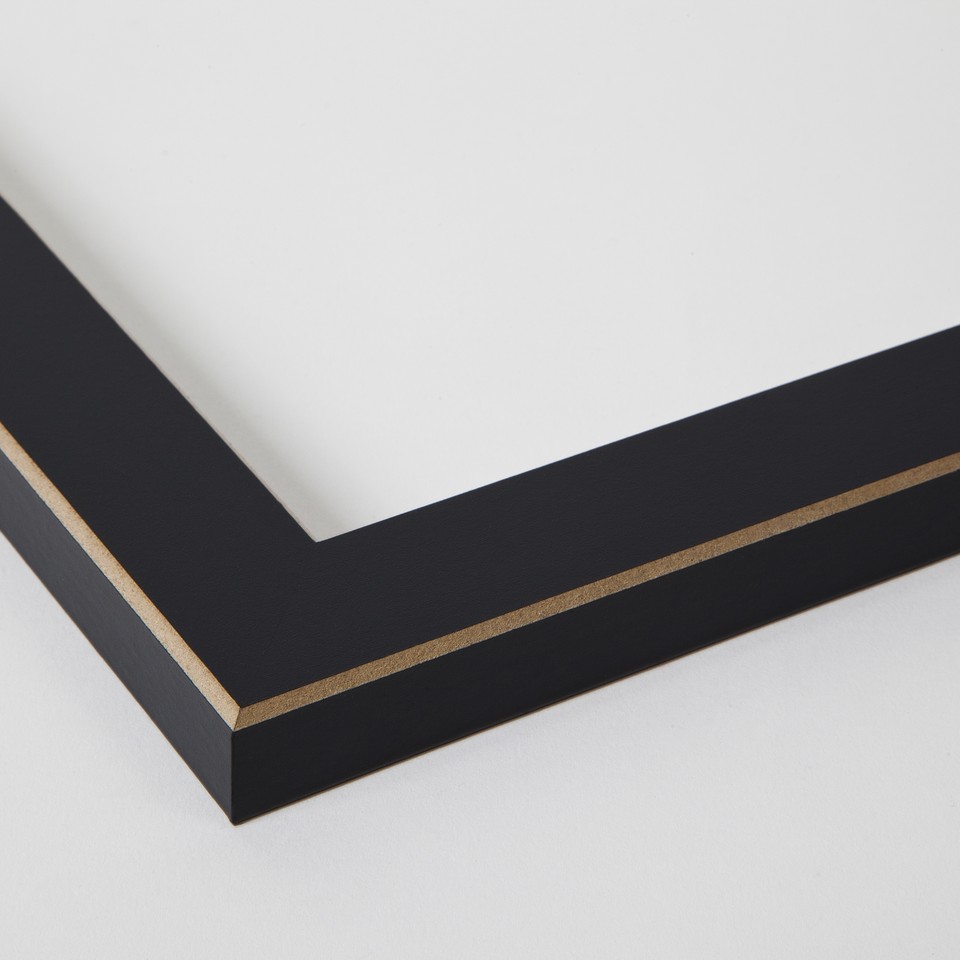 ArtToFrames 1.25" Custom Poster Frame Raw Edge Black 4460 Large | eBay