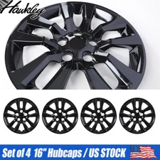 New 16" Replacement Wheel Cover Hubcap Fits 2013-2018 Nissan Altima Black 4PCS