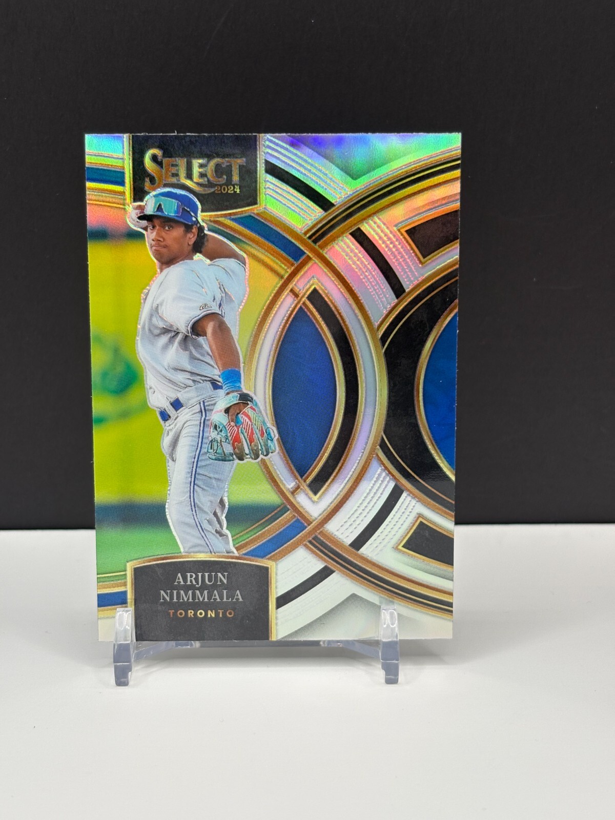 2024 PANINI SELECT ARJUN NIMMALA PREMIER SILVER PRIZM TORONTO BLUE JAYS AR1