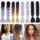 24'' Afro Twist Braids Ombre Synthetic Kanekalon Jumbo Braiding Extension Hair