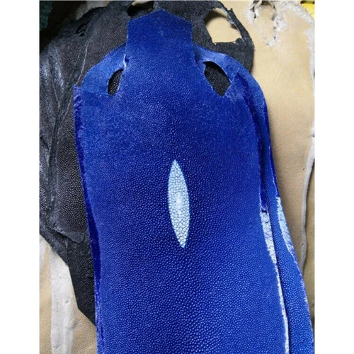 Real Polished Stingray Shagreen Fish Skin Leather Soft Hide Pelt Various colors - Picture 16 of 26