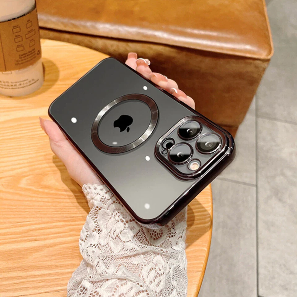 Cover MagSafe per Apple iPhone 16 15 14 13 12 Pro MAX Plus SLIM magnetica Luxury - Immagine 4 di 4