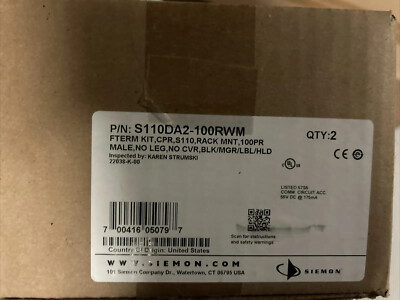 Siemon S110DA2-100RWM Field Termination Kit (2x Per Box)