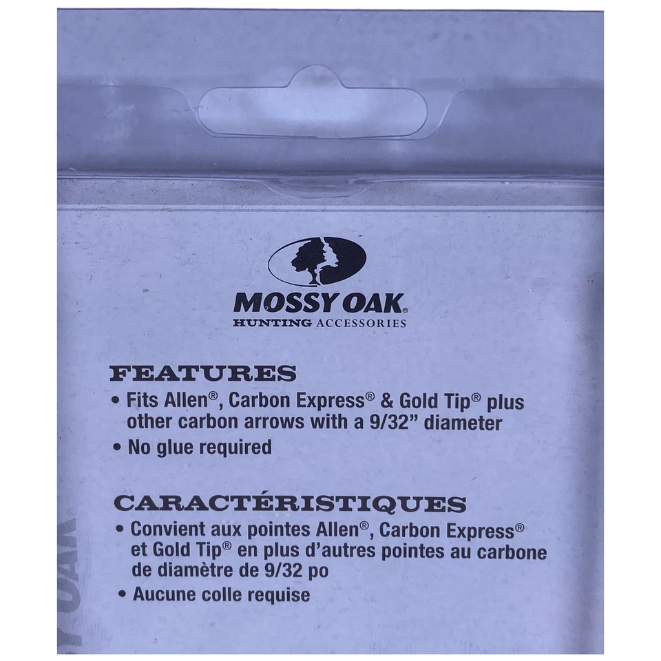 NUEVO Mossy Oak Carbono Flecha Levas Fluorescentes Alta Visibilidad Rojo/Rosa Paquete de 12 MO-CAN NOS Foto 4 de 4