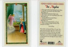 The Angelus - Laminated Holy Card HC9-223E