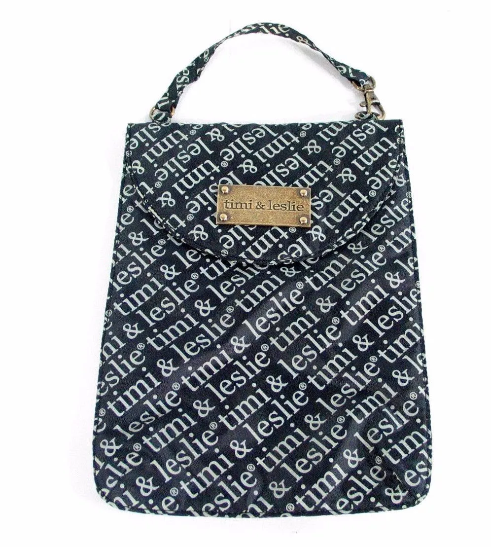 TIMI LESLIE BLACK AND GRAY ACCESSORY BAG