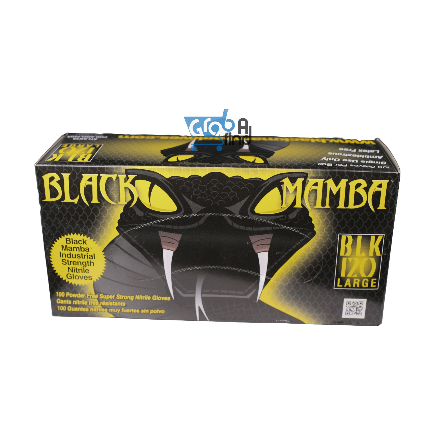 Black Mamba Large Nitrile Disposable Gloves 100 Pack 20071467