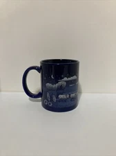 Kansas Coffee Cup Mug Wagon Train Buffalo Blue Vacation Travel