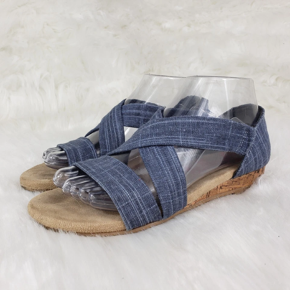 JELLYPOP Liberty Memory Foam Blue Casual Sandals Womens Size 6.5 - Image 2 of 4