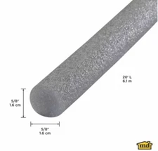 Durable Gray Foam Backer Rod - 20 Feet Long for Efficient Sealant Depth Control