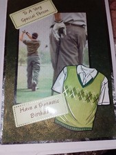 Handmade Gold Themed Birthday Card