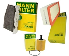 Mann Oil Air Carbon Cabin Filter Service Kit for Volkswagen Golf Jetta Diesel
