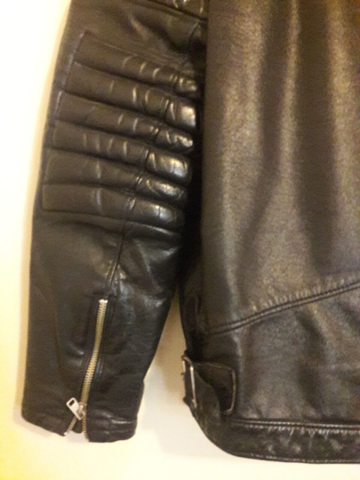 Leather jacket men motorcycle - image 10