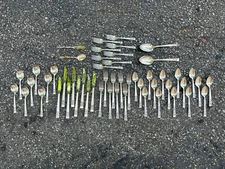 Vintage 56 piece Oneida Community “ Coronation “ silver plate flatware