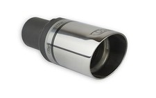 Auspuffblende Endrohr Anschraubblende 90mm rund 50mm 60mm Anschluss Chrom Look