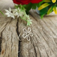 Sterling Silver Sunflower Ring, Daisy Ring, Perfect Quality Handmade Women Gift