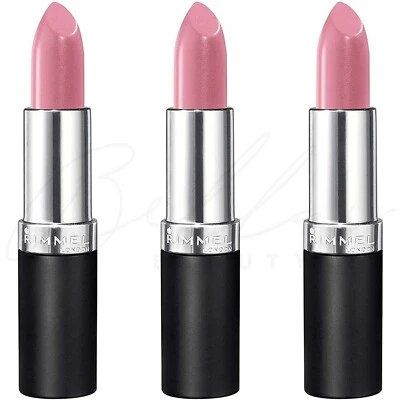 RIMMEL Lasting Finish Lippenstift Smooth & Creamy 4g - 006 Pink Blush *3er Pack*