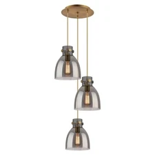 Innovations Newton-B 3Lt 8" CM Pendant, 10" Cpy, BS/SM - 113-410-1PS-BB-G412-8SM