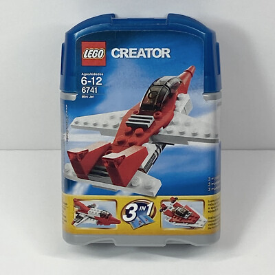 Lego Creator 6741 Set 3 In 1 Mini Jet, Spaceship, Speedboat 63pcs