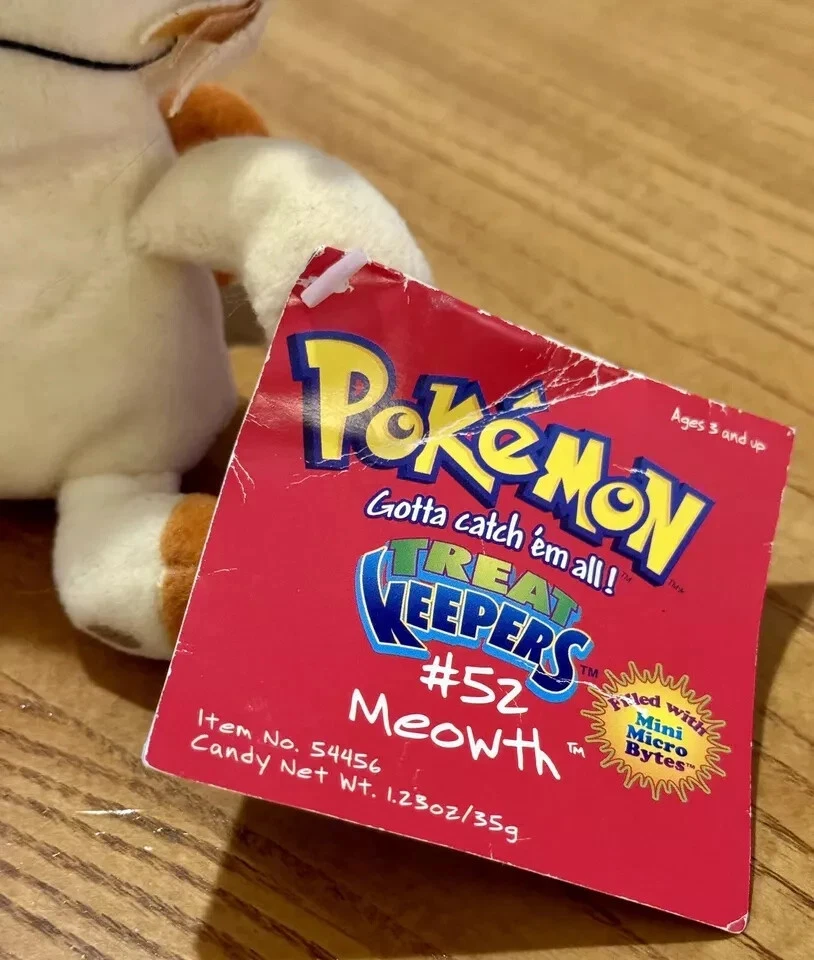 NUEVO Peluche Pokemon Treat Keepers #52 Meowth - Compartimento de caramelo oculto de colección R2 Foto 2 de 4
