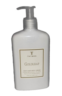 Thymes Goldleaf Perfumed Body Creme 9.25 oz Pump New