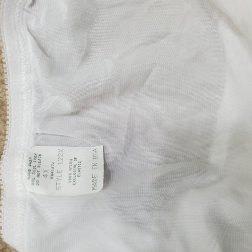 Empire Intimates Brief Panties And Bra Set 4X White Plus Size Drag White Vintage - Picture 4 of 13