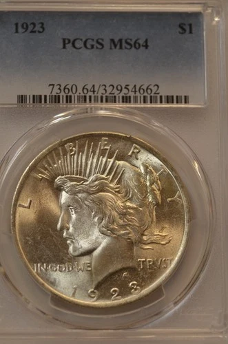 1923-P Peace Dollar PCGS MS64 Item # 7088