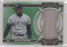 2021 Topps Triple Threads Single Jumbo Relics Emerald 27/27 Aroldis Chapman 0m1h