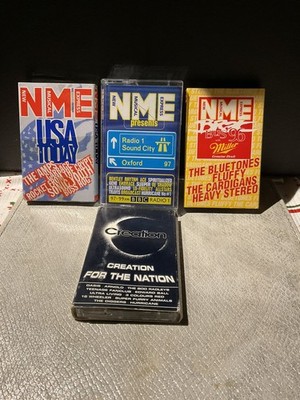 NME 90s Various Cassettes x4 - The Bluetones, The Cardigans, Heavy Stereo, Oasis