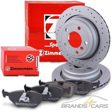 ZIMMERMANN SPORT-BREMSSCHEIBEN + BELÄGE HINTEN FÜR BMW 5-ER E39 BJ 95-04