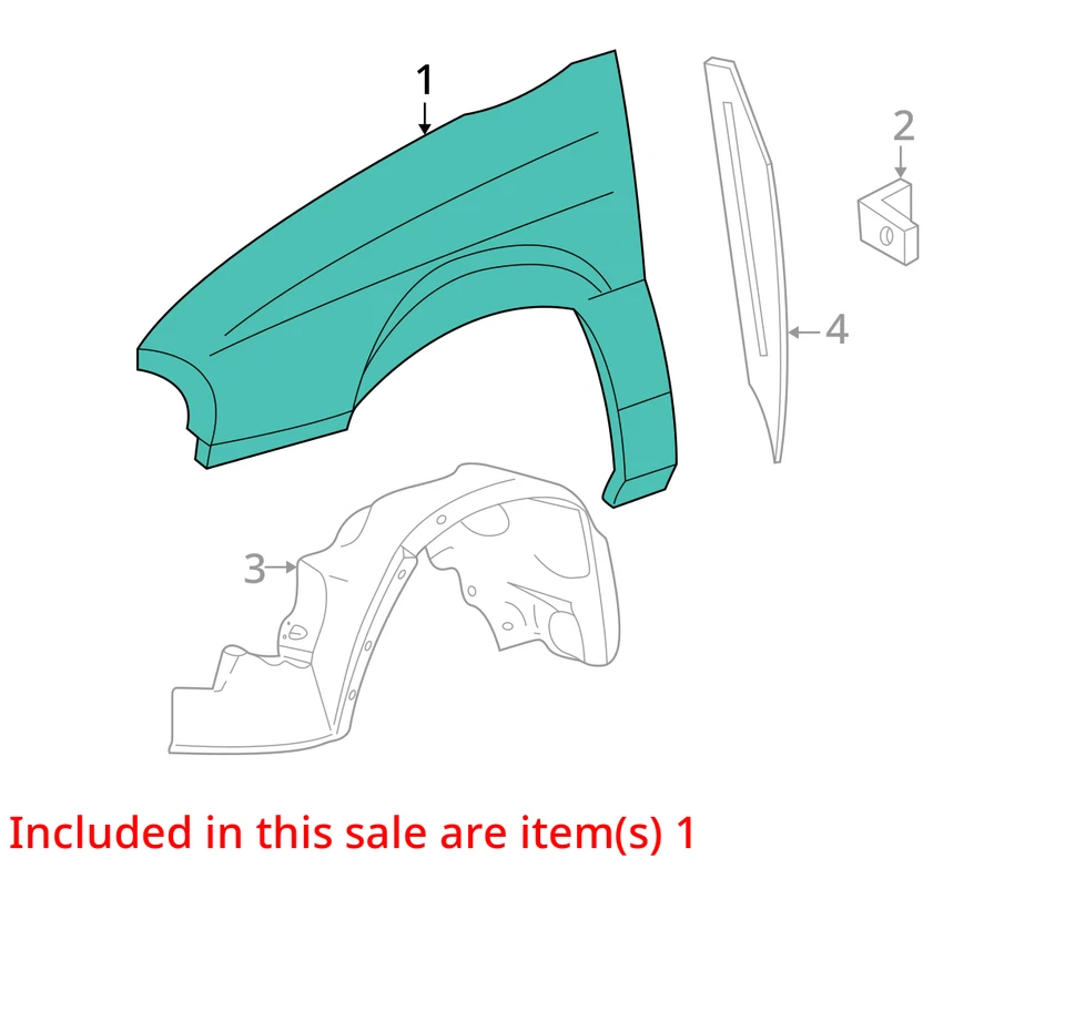 2004-2007 Ford Freestar Passenger Fender EHC0W - Image 3 of 4