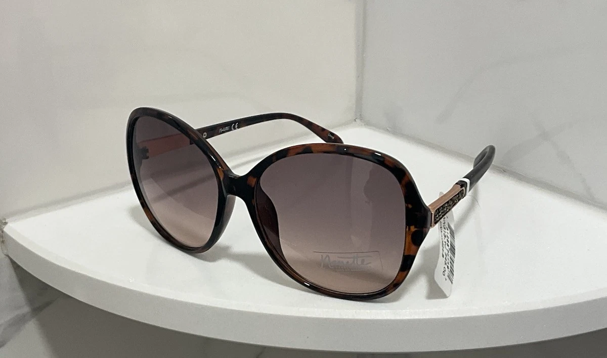 NEW Nanette Lepore Cat Eye Metal Frame Gradient Sunglasses Tortoise Gold NN201 Nanette Lepore Women main image 4