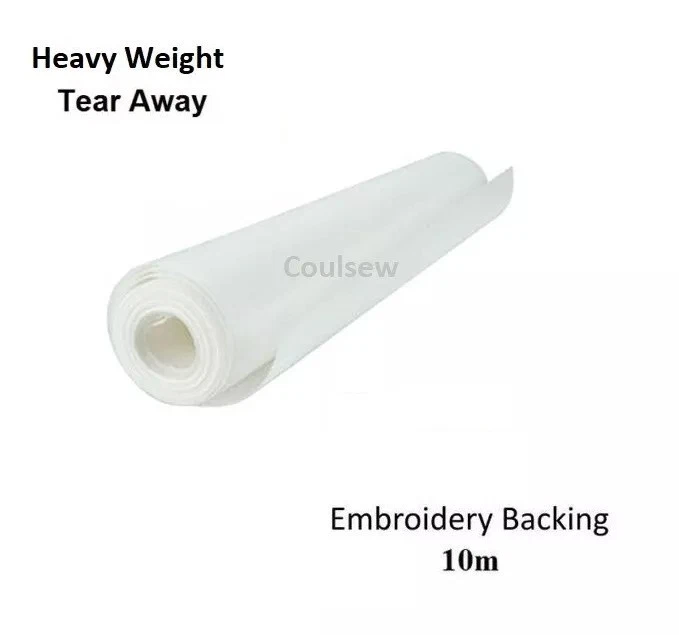 Iron on Embroidery Stabiliser/Backing 10 mts long x 45cm wide -Strong Mid Weight - Image 1 of 1