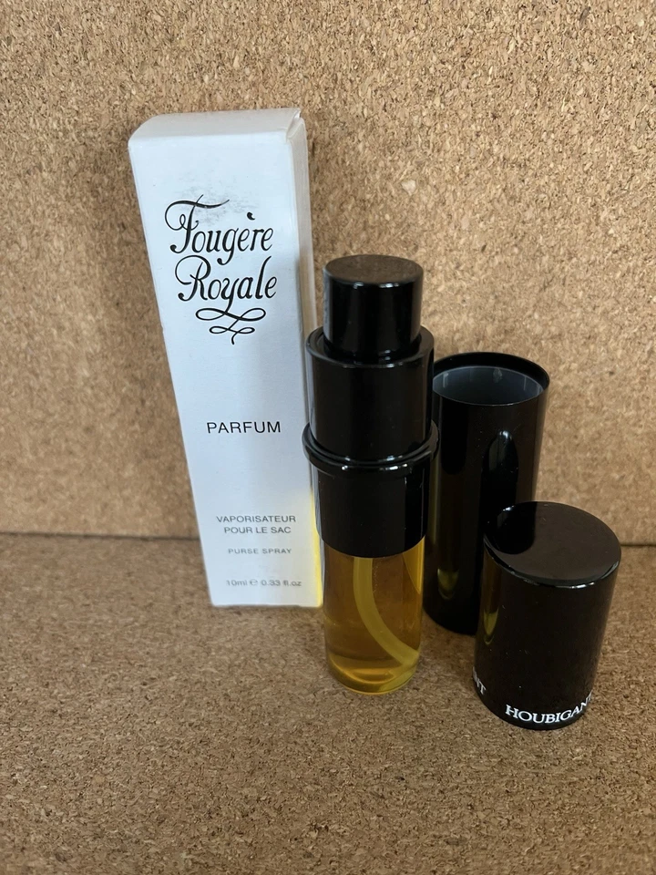 HOUBIGANT FOUGERE ROYALE PERFUME, .33 oz, 10 ml perfume puro nuevo spray en caja Francia Foto 2 de 4