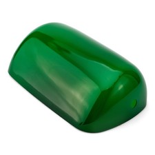 Ersatzabdeckung aus Glas für Bankerslampen grün 22,5x7x13cm Echter Glasschirm
