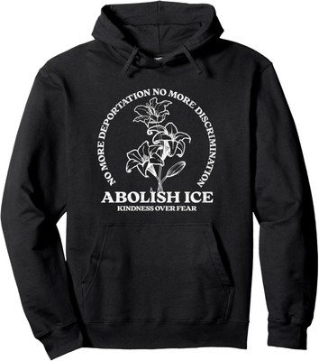 Abolish ICE Retro Protest Resist Support Unisex Hooded Sweatshirt