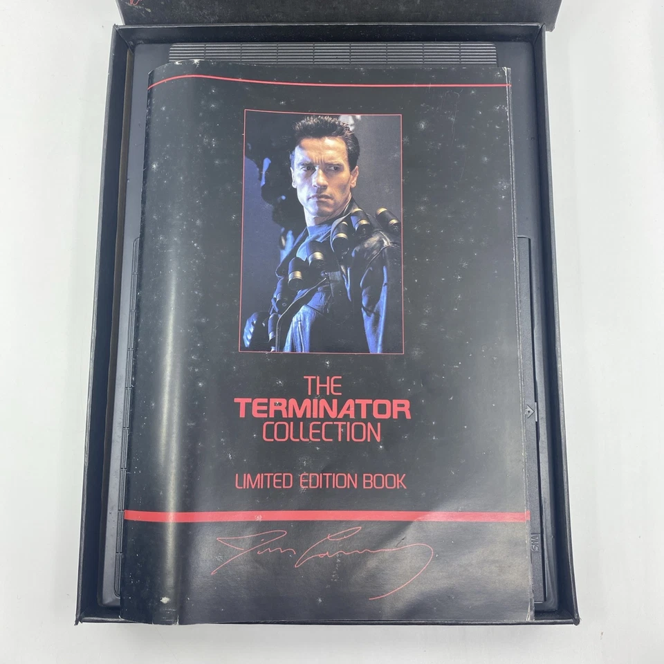 The Terminator Collection Limited Edition Box Set-3 VHS-Collectors Book CIB 1992 - Image 3 of 4