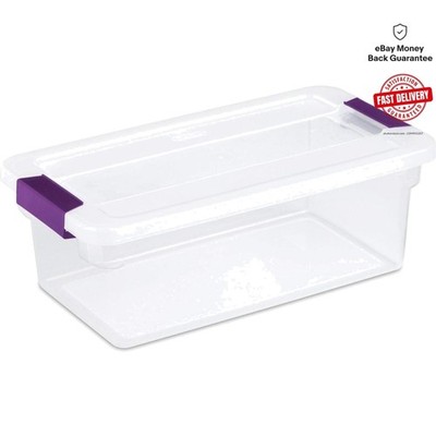 Effortlessly Organized: 6 Qt ClearView Stackable Storage Containers - 12-Pack
