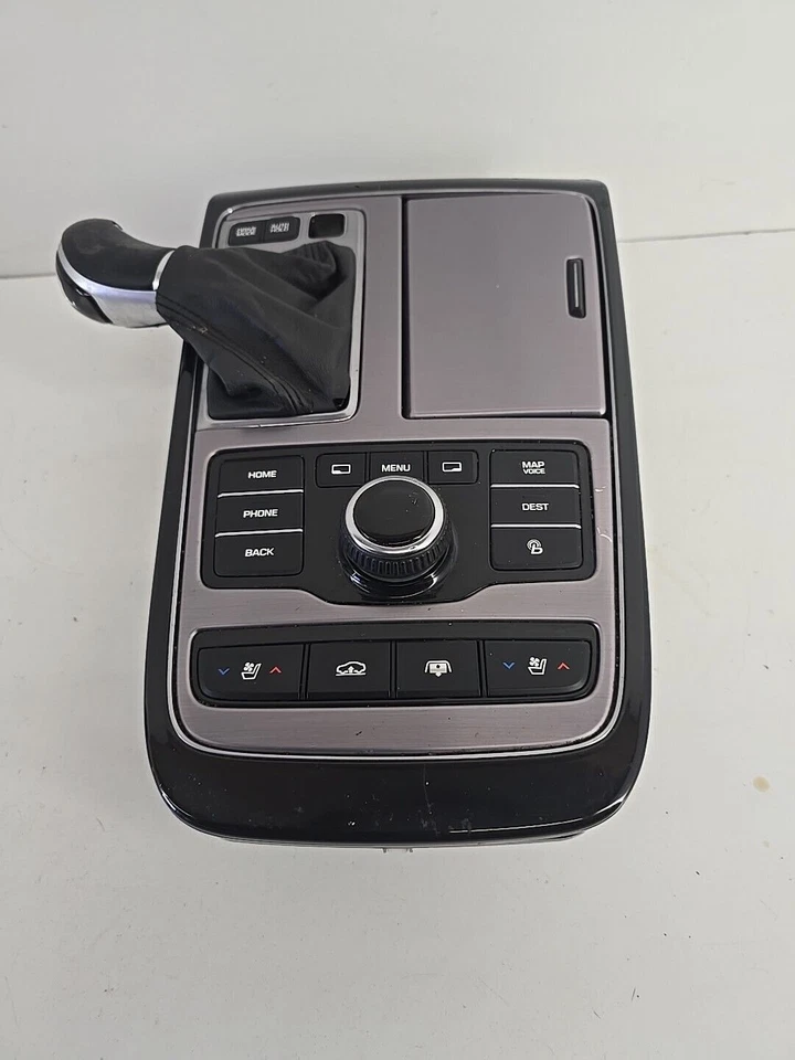 Bisel de cambio de consola central Hyundai Equus 2014-2016 con botones de control Foto 2 de 4