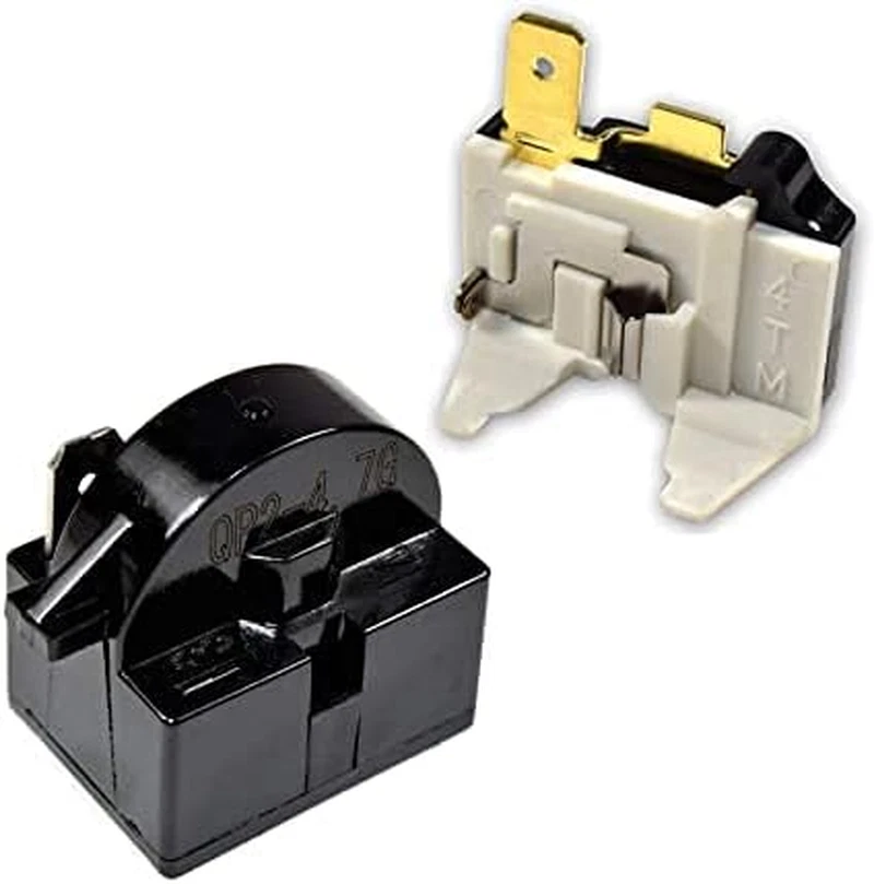 1 Pin QP2-4.7 Start Relay and Overload Kit for Mini Fridge,Compact Refrigerator,