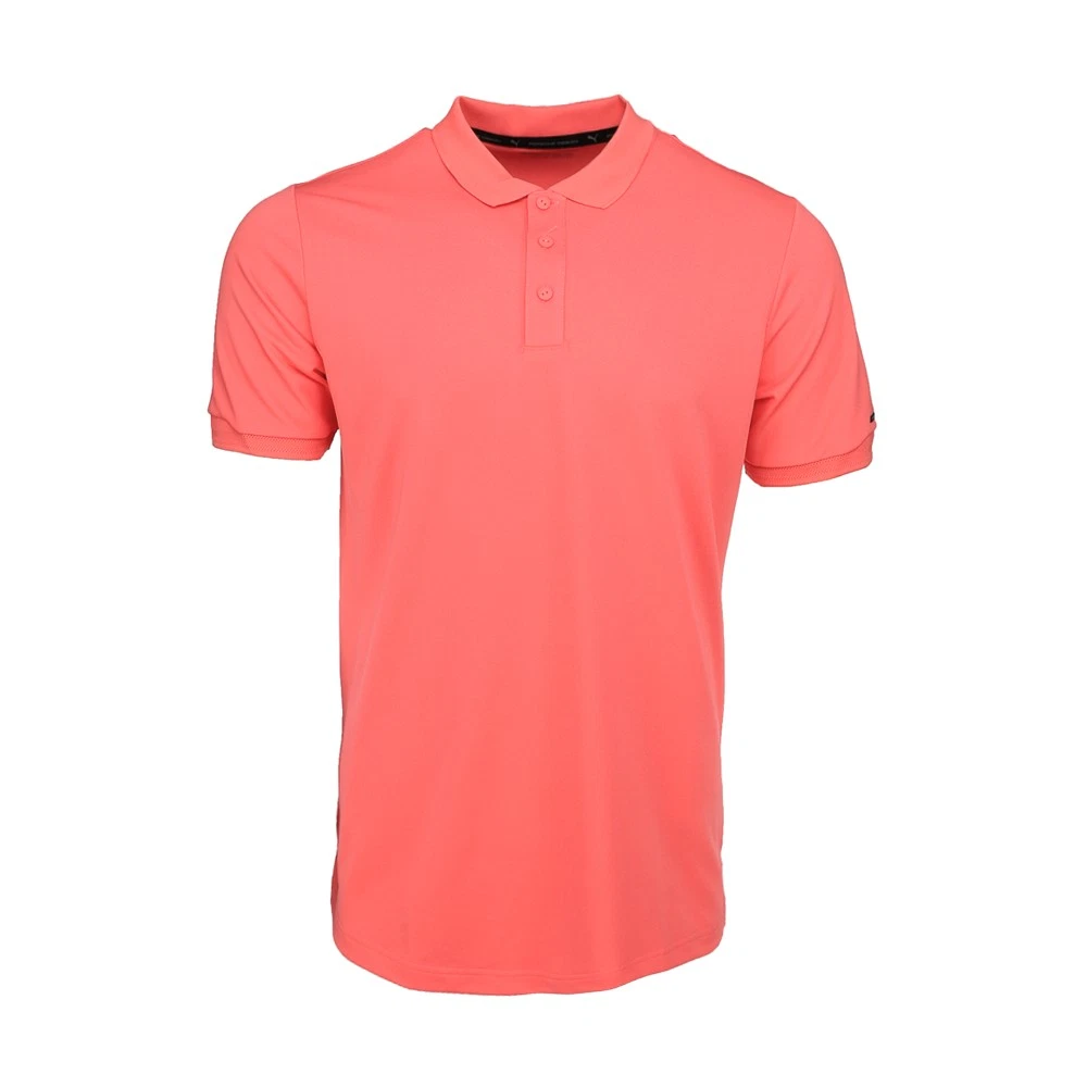PUMA Porsche Design Collared Short Sleeve Polo Shirt Mens Pink Casual 63173709