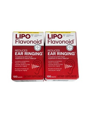 Lipo-Flavonoid Plus Ear Health Formula Caplets 100ct (2 Pack) 07/2028