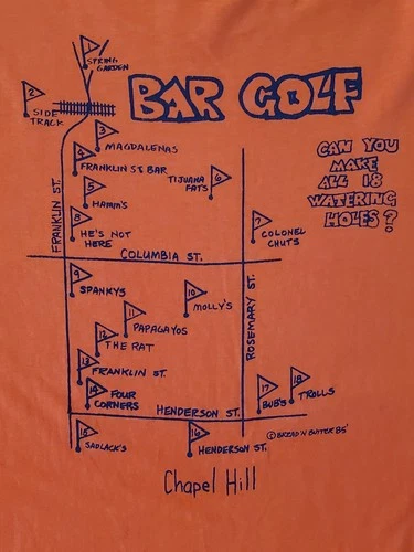 1980s vintage UNC Bar Golf T-Shirt single stitch xl favorite 1980s vintage concert t-shirt, vintage, size XL, single stitch, B+ condition