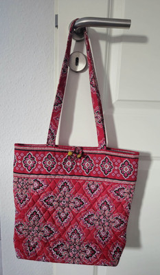 VERA BRADLEY Tasche Handtasche Baumwollstepp Rot gemustert NEUWERTIG!