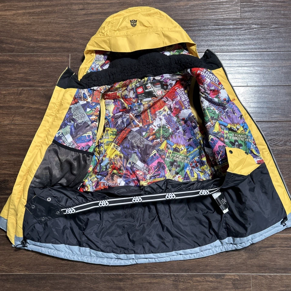 Chaqueta de invierno TRANSFORMERS 686 JÓVENES niños mediana esquí/snowboard ¡Excelente! Foto 4 de 4