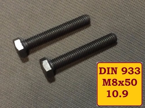 Hochfeste Schwarze Madenschraube DIN933 – M10 X 1 Produktbild-Vorschau 2